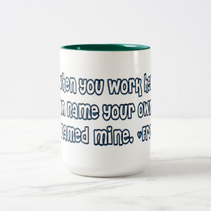 Funny Mug for Boss, Secretary, Office Worker Tweekleurige Koffiemok