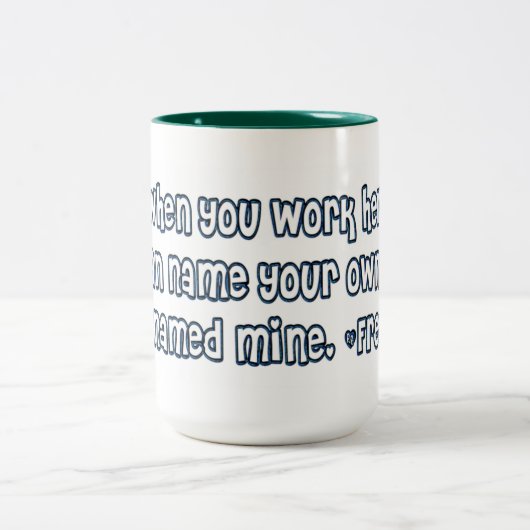 Funny Mug for Boss, Secretary, Office Worker Tweekleurige Koffiemok (Center)