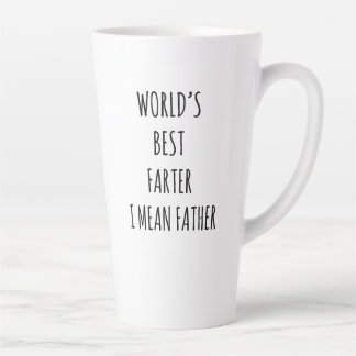 Funny Mug for Dads, World's Best Farter, ik bedoel Latte Mok