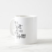 Funny Mug for Girls in German Koffiemok (Voorkant links)