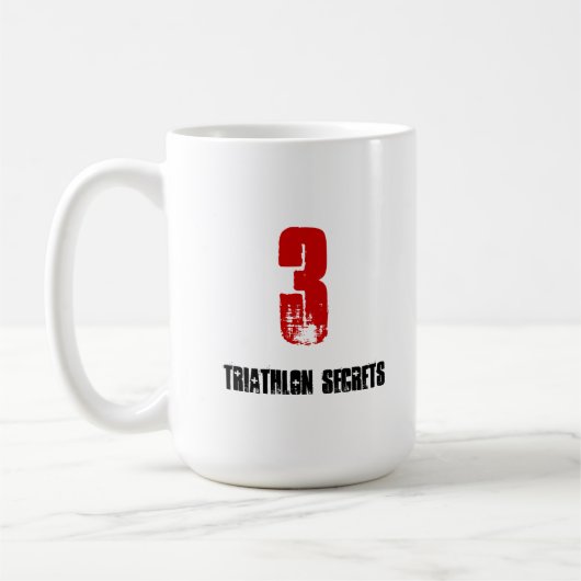 Funny Mug for Triathlete - 3 Triathlon Secrets Koffiemok (Links)