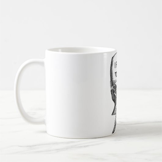 FUNNY MUG, grappige stijl, EDIT TEKST Koffiemok (Links)