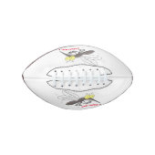Funny mug insect cartoon illustratie american football (Voorkant)