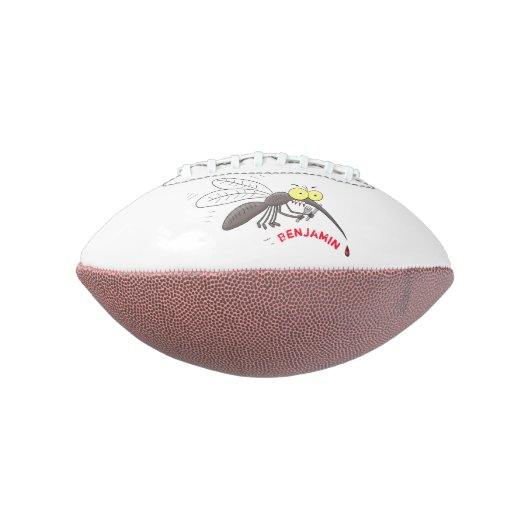 Funny mug insect cartoon illustratie american football (Gedraaid 90)