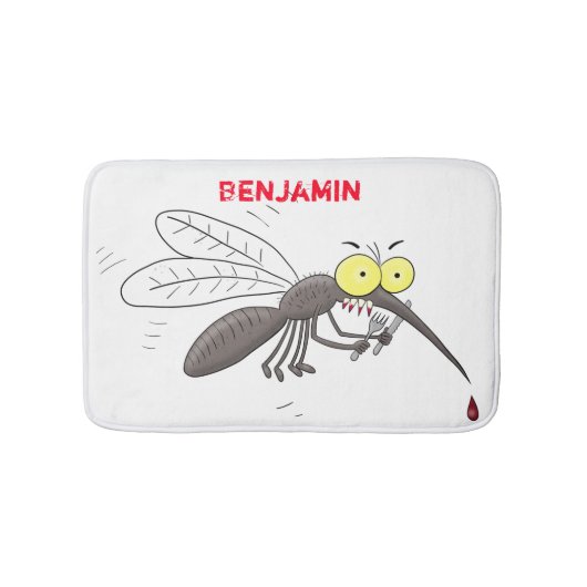 Funny mug insect cartoon illustratie badmat (Voorkant)