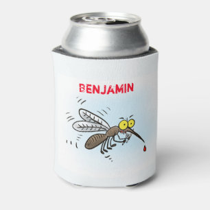 Funny mug insect cartoon illustratie blikjeskoeler