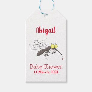 Funny mug insect cartoon illustratie cadeaulabel