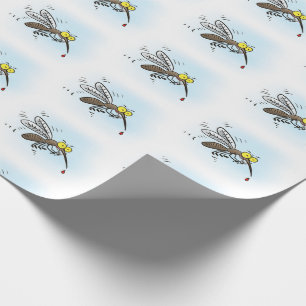 Funny mug insect cartoon illustratie cadeaupapier