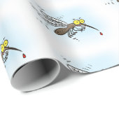 Funny mug insect cartoon illustratie cadeaupapier (Rol Hoek)