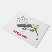 Funny mug insect cartoon illustratie deurmat (Schuin)