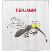 Funny mug insect cartoon illustratie douchegordijn (Voorkant)