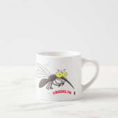 Funny mug insect cartoon illustratie espresso kop (Rechts)