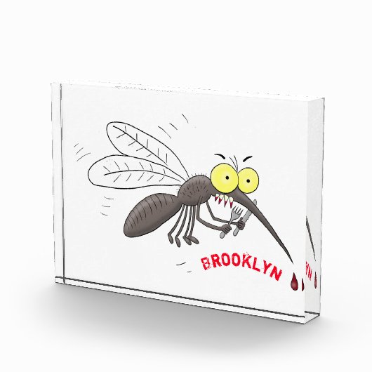 Funny mug insect cartoon illustratie fotoblokken (Rechts)