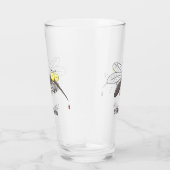 Funny mug insect cartoon illustratie glas (Rechts)
