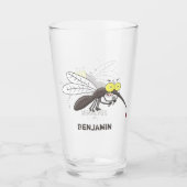 Funny mug insect cartoon illustratie glas (Voorkant)