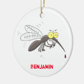 Funny mug insect cartoon illustratie keramisch ornament (Links)
