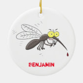 Funny mug insect cartoon illustratie keramisch ornament (Achterkant)