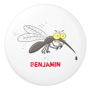 Funny mug insect cartoon illustratie keramische knop