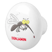 Funny mug insect cartoon illustratie keramische knop (Rechts)