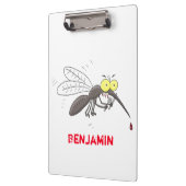 Funny mug insect cartoon illustratie klembord (Links)