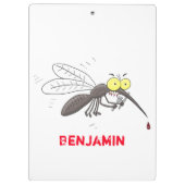 Funny mug insect cartoon illustratie klembord (Achterkant)