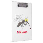 Funny mug insect cartoon illustratie klembord (Rechts)