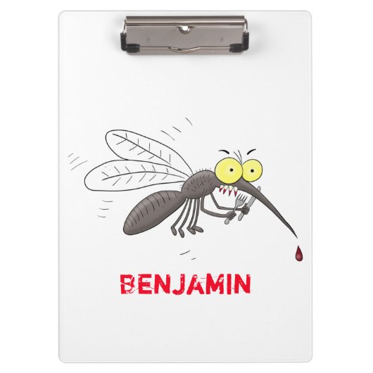 Funny mug insect cartoon illustratie klembord (Voorkant)