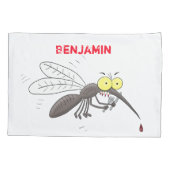 Funny mug insect cartoon illustratie kussensloop (Achterkant)