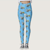 Funny mug insect cartoon illustratie leggings (Voorkant)