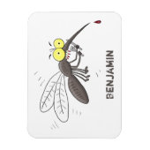 Funny mug insect cartoon illustratie magneet (Verticaal)
