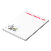 Funny mug insect cartoon illustratie notitieblok (Linkerzijde)