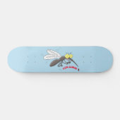 Funny mug insect cartoon illustratie persoonlijk skateboard (Horizontaal)