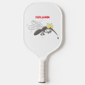 Funny mug insect cartoon illustratie  pickleball paddle (Achterkant)