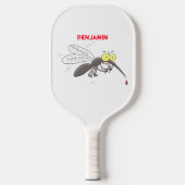 Funny mug insect cartoon illustratie pickleball paddle (Voorkant)