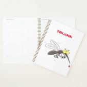 Funny mug insect cartoon illustratie planner (Display)