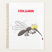 Funny mug insect cartoon illustratie planner (Voorkant)