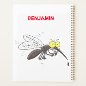 Funny mug insect cartoon illustratie planner (Achterkant)