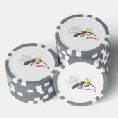 Funny mug insect cartoon illustratie poker chips (Opstapeling)