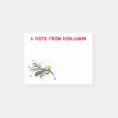 Funny mug insect cartoon illustratie post-it® notes (Voorkant)