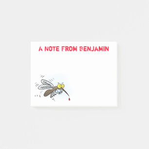 Funny mug insect cartoon illustratie post-it® notes