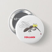 Funny mug insect cartoon illustratie ronde button 5,7 cm (Voorkant /achterkant)
