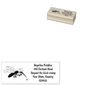 Funny mug insect cartoon illustratie rubberstempel (Gestempeld)