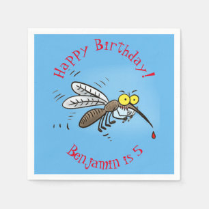 Funny mug insect cartoon illustratie servet