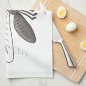 Funny mug insect cartoon illustratie theedoek (Quarter Fold)