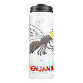 Funny mug insect cartoon illustratie thermosbeker (Voorkant)