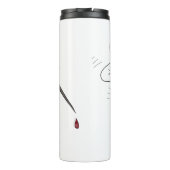 Funny mug insect cartoon illustratie thermosbeker (Achterkant)