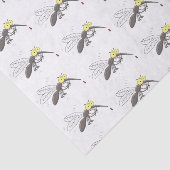 Funny mug insect cartoon illustratie tissuepapier (Detail)