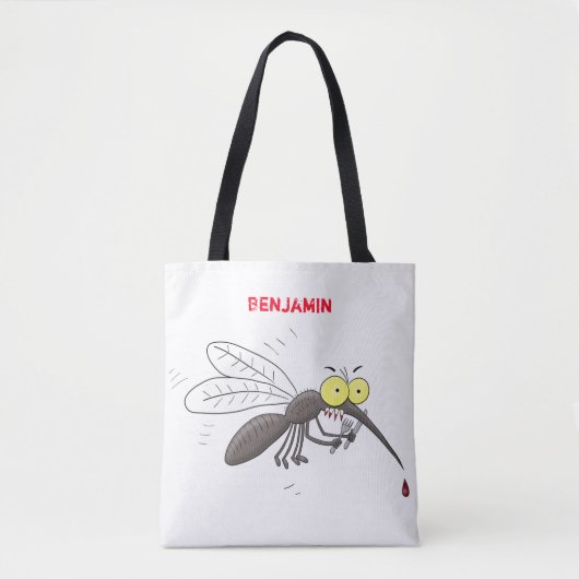 Funny mug insect cartoon illustratie tote bag (Voorkant)