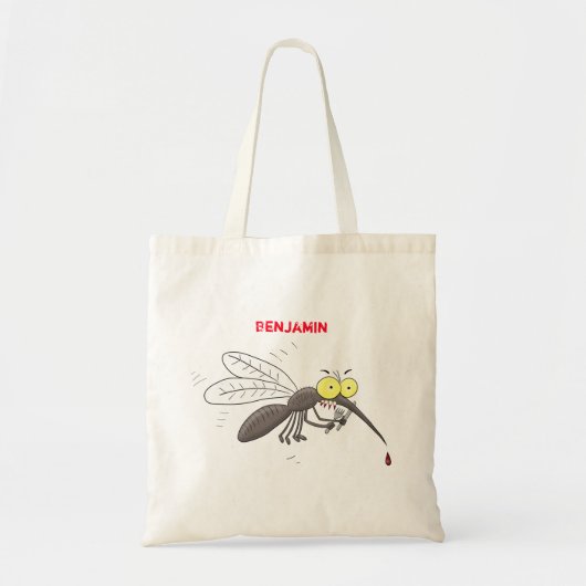 Funny mug insect cartoon illustratie tote bag (Voorkant)