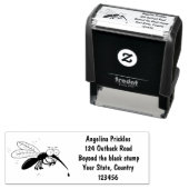 Funny mug insect cartoon illustratie zelfinktende stempel (In situ)